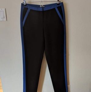 Black and blue dress pants